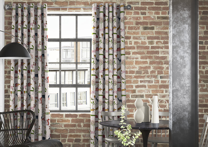 Oh My Deer, Berry - Made to Measure Curtains - Image 3